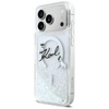 Etui Karl Lagerfeld Liquid Glitter Karl  Script Logo MagSafe do iPhone 17 Pro Max przezroczysty