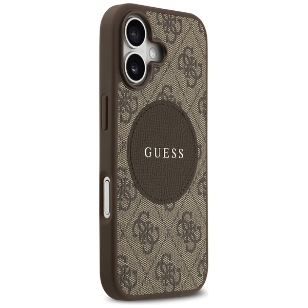 Etui Guess 4G Circle Classic Logo        MagSafe do iPhone 17 brązowy