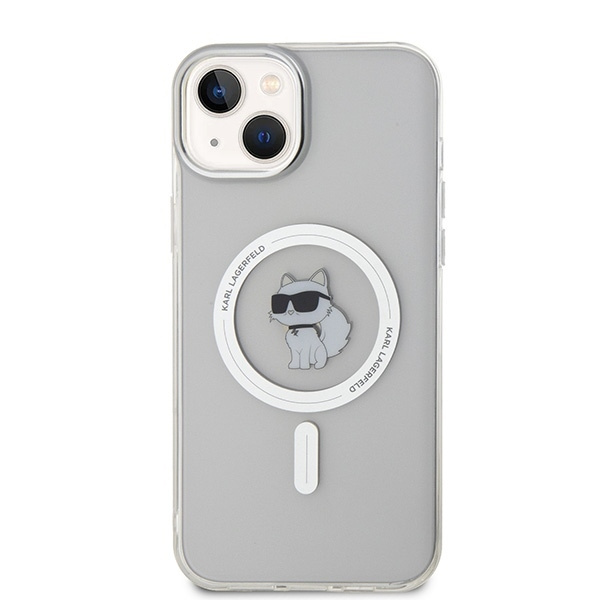 Etui Karl Lagerfeld IML Choupette MagSafe na iPhone 15 Plus - przezroczyste
