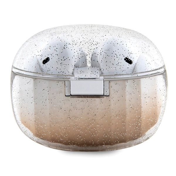 Guess słuchawki Bluetooth GUTWSHDGKEEDTWS + stacja dokująca złoty/gold Glitter Gradient