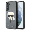 KARL LAGERFELD KLHCS22SSAKHSL S901 S22 SREBRNY/SILVER HARDCASE SAFFIANO IKONIK KARL`S HEAD