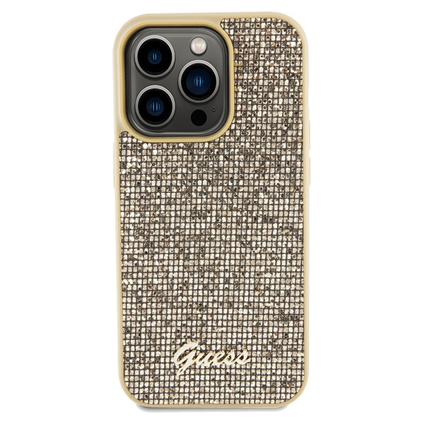 Guess GUHCP14XPMSDGSD iPhone 14 Pro Max6.7" złoty/gold hardcase Disco Metal Script