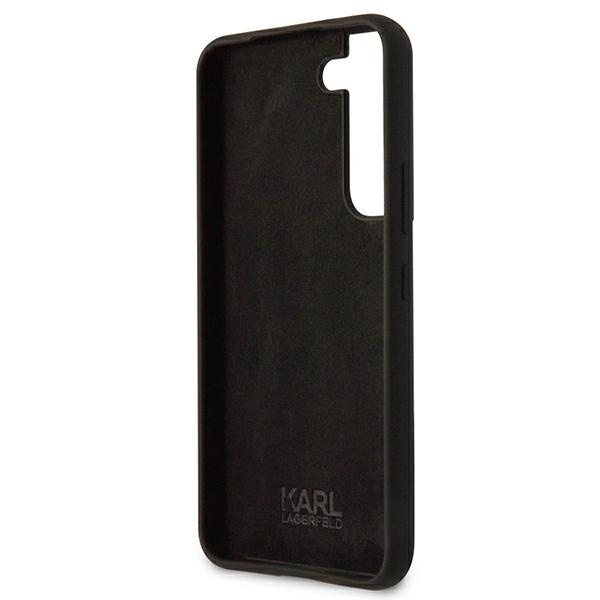 KARL LAGERFELD KLHCS22SSKCK S22 S901 HARDCASE CZARNY/BLACK SILICONE KARL & CHUPETTE