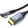 Kabel Joyroom SY-20C1 USB-C (kątowy) / HDMI (prosty) 4K 60Hz 2m – szary