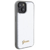 Guess GUHCP15SPSFDGSS iPhone 15 / 14 / 13 6.1" srebrny/silver hardcase Sequin Script Metal