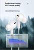 JELLICO wired earphones EP3A USB-C with microphone 1.2M White