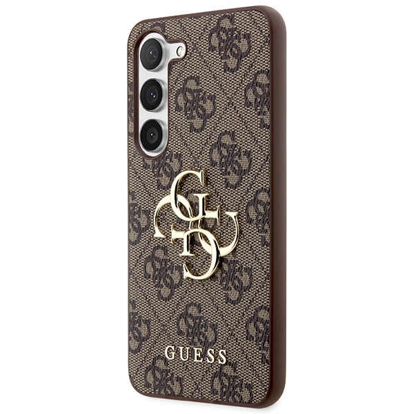 Guess GUHCS24S4GMGBR S24 S921brązowy/brown hardcase 4G Big Metal Logo
