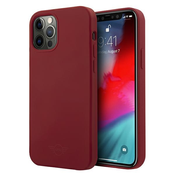 MINI MIHCP12MSLTRE IPHONE 12/12 PRO 6,1" CZERWONY/RED HARD CASE SILICONE TONE ON TONE