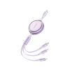 FONENG cable X113 3w1 3A 1.1M Purple