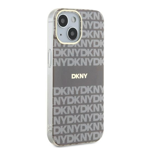 DKNY DKHMP15SHRHSEE iPhone 15 / 14 / 136.1" beżowy/beige hardcase IML Mono & Stripe MagSafe