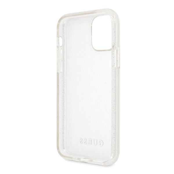 Guess GUHCN58PCGLSI iPhone 11 Prosrebrny/silver hard case Glitter