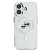 Karl Lagerfeld KLHMP16SHLSKCH iPhone 16 6.1" biały/white hardcase IML Metal Karl&Choupette Head MagSafe