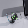 Baseus magnetic car phone holder wireless Qi charger 15 W (MagSafe compatible for iPhone) black (WXJN-01)