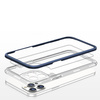 CLEAR 3IN1 CASE FOR IPHONE 12 PRO MAX BLUE FRAME GEL COVER