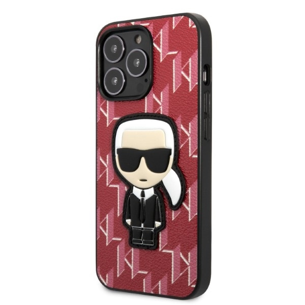 Karl Lagerfeld KLHCP13LPMNIKPI iPhone 13 Pro / 13 6.1" hardcase red/red Monogram Ikonik Patch