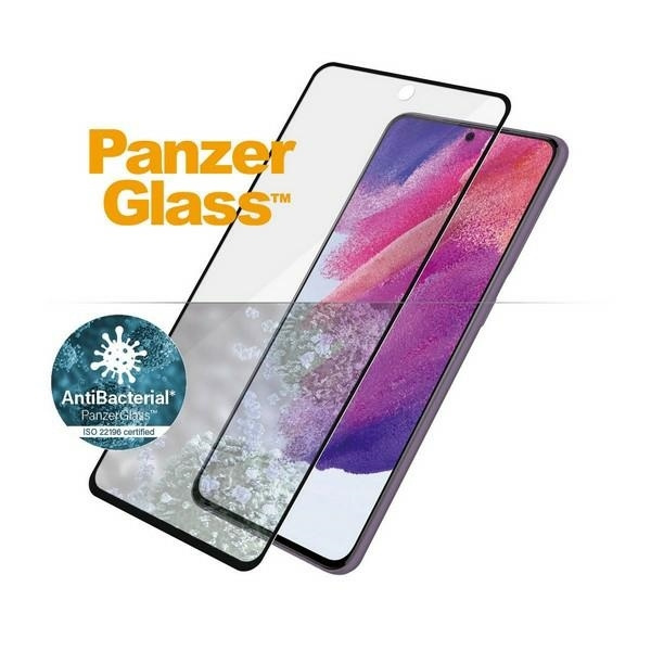 PanzerGlass E2E Microfracture Sam S21 FE Case Friendly Finger Print AntiBacterial czarny/black 7275