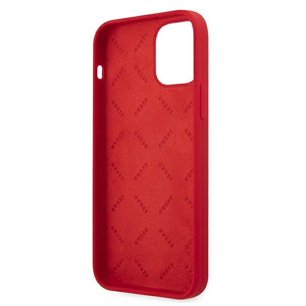 Guess GUHCP12LLSPEWRE iPhone 12 Pro Max6,7" czerwony/red hard case Peony Collection