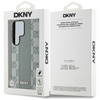 Etui DKNY Leather Checkered Pattern      MagSafe do Samsung Galaxy S25 Ultra taupe