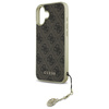 Guess GUHCP16SGF4GBR iPhone 16 6.1"      brązowy/brown hardcase 4G Charms Collection