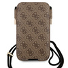 Guess Torebka na telefon GUHCP12L4GPSBR6,7" brązowy/brown 4G Metal Logo