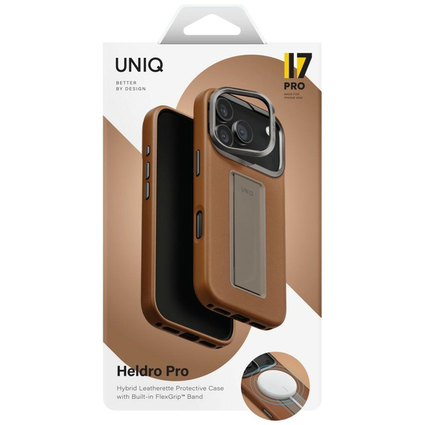 Etui UNIQ Heldro Pro do iPhone 17 Pro    Magclick Charging karmel