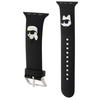 Pasek Karl Lagerfeld 3D Rubber Karl&Choupette Heads na Apple Watch 42/44/45/49mm - czarny