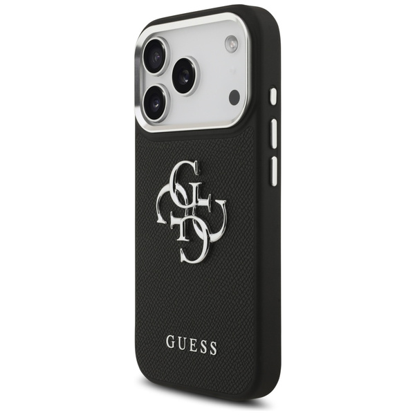 Etui Guess Grained Big 4G Classic Logo   do iPhone 17 Pro czarny