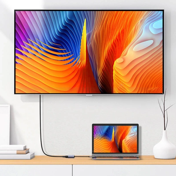 Ugreen CM449 USB - HDMI 1.3 (1920x1080 60Hz), VGA 1.2 (1920x1080 60Hz) adapter - gray