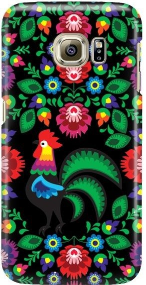 FUNNY CASE OVERPRINT ROOSTER BLACK SAMSUNG GALAXY S6 EDGE