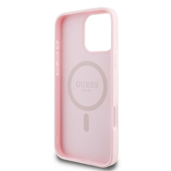 Guess GUHMP15XPGHSMMP iPhone 15 Pro Max6.7" różowy/pink hardcase Grained Ring MagSafe