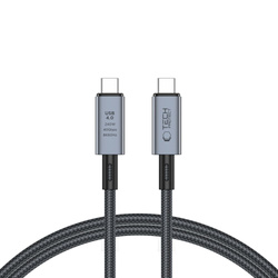 TECH-PROTECT ULTRABOOST MAX USB 4.0 8K 40GBPS TYPE-C CABLE PD240W 100CM GREY