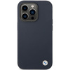 Case BMW BMHCP14LSILNA iPhone 14 Pro 6.1" navy blue/navy Silicone Metal Logo