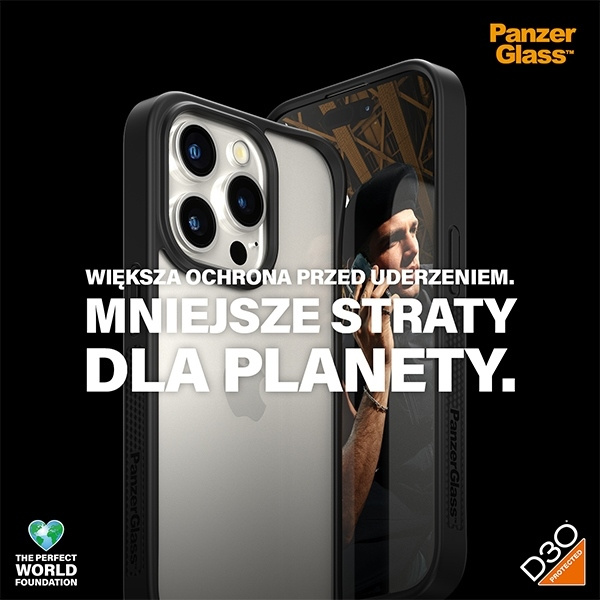 PanzerGlass ClearCase iPhone 15 Pro 6.1" D3O 2xMilitary grade czarny/black 1177