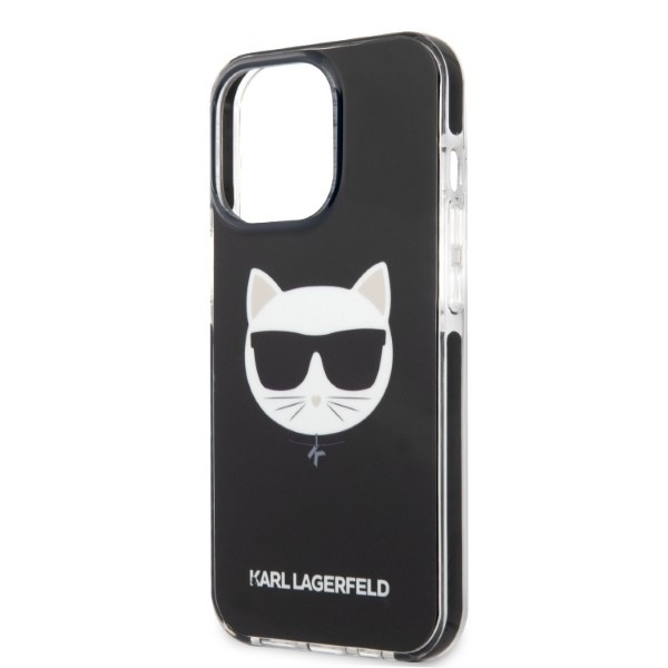 Karl Lagerfeld KLHCP13LTPECK iPhone 13 Pro / 13 6.1" hardcase black/black Choupette Head