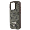 Guess GUHCP16XP4TDPW iPhone 16 Pro Max6.9" brązowy/brown hardcase Leather 4G Triangle Strass