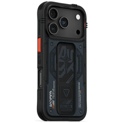 Etui Skinarma Aegis do iPhone 17 Pro Magnetic Charging + Grip Stand granatowy
