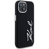 Etui Karl Lagerfeld Silicone Metal       Script Logo do iPhone 15 czarny