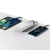 Baseus Bipow powerbank z szybkim ładowaniem 20000mAh 15W biały (Overseas Edition) + kabel USB-A - Micro USB 0.25m biały (PPBD050102)