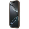 Etui Guess 4G Strap Triangle Logo        MagSafe do iPhone 17 Pro brązowy