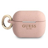 Guess GUAPSGGEP AirPods Pro coverróżowy/pink Silicone Glitter