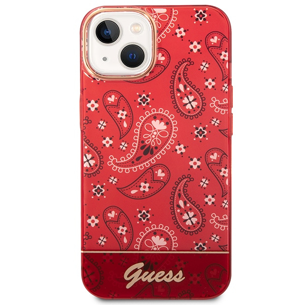 Guess GUHCP14MHGBNHR iPhone 14 Plus / 15 Plus 6.7" czerwony/red hardcase Bandana Paisley