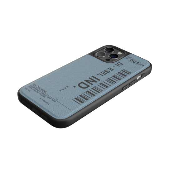 DIESEL MOULDED CASE DENIM FW20 IPHONE 11 PRO MAX CZARNY/NIEBIESKI