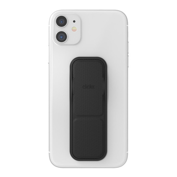 CLCKR 41885 UCHWYT NA TELEFON  RING Z PODSTAWKĄ SIZE S LINES CZARNY