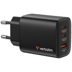 Ładowarka sieciowa Verbatim Essentials GaN 65W czarny 32352