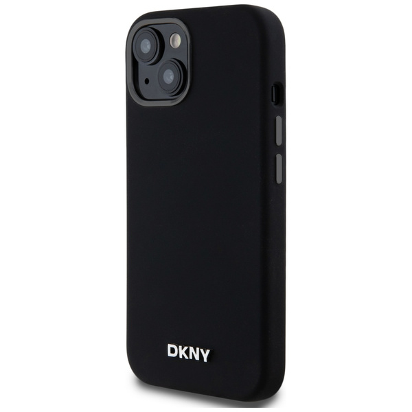 DKNY DKHMP14SSMCHLK iPhone 14 / 15 / 136.1" czarny/black hardcase Liquid Silicone Small Metal Logo MagSafe