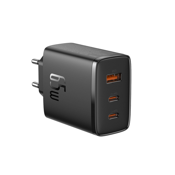 Baseus Cube Pro 65W GaN charger 2x USB-C USB-A - black