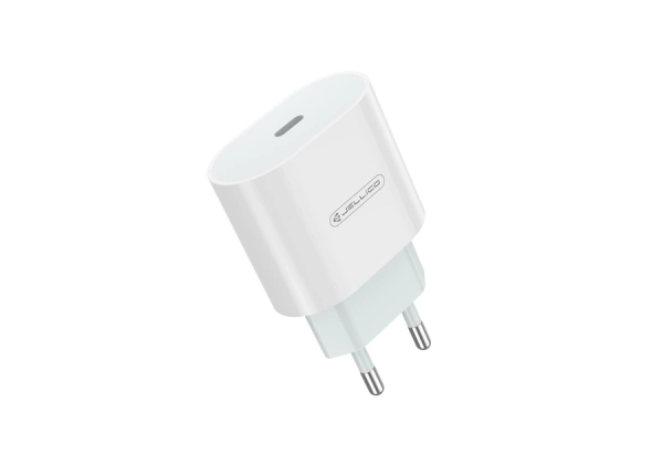 JELLICO ładowarka sieciowa AK200 PD 20W 1xUSB-C + kabel USB-C - USB-C Biały