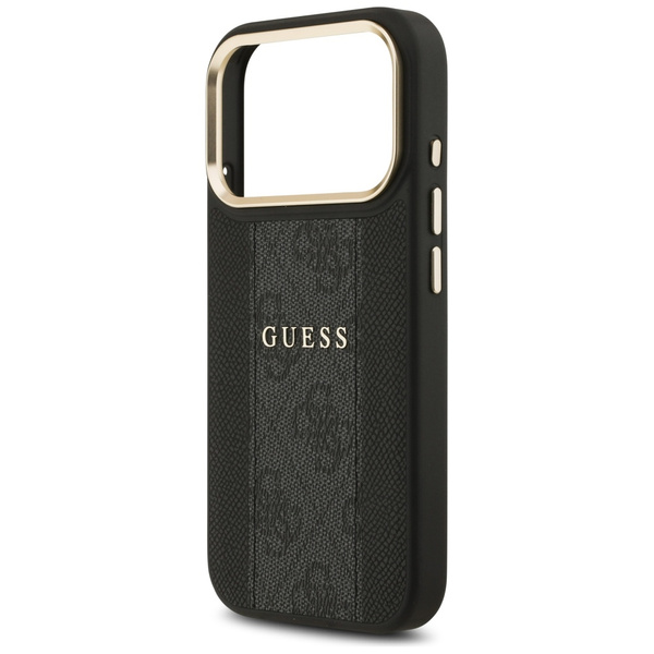 Etui Guess 4G Stripe MagSafe do iPhone 17 Pro czarny