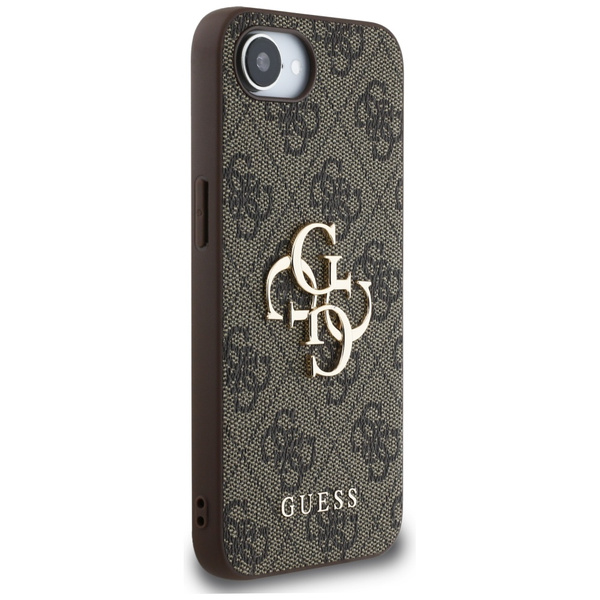 Etui Guess 4G Big Logo do iPhone 16e     brązowy