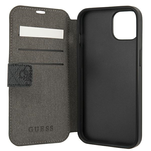 Guess GUBKP13S4GDGR iPhone 13 mini 5,4"szary/grey book 4G Stripe